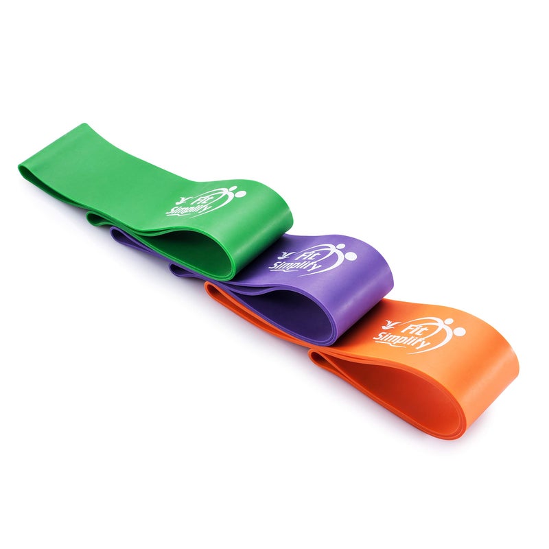 Fit Simplify Pro Series Resistance Loop Exercise Bands, Set of 3 - Image 4